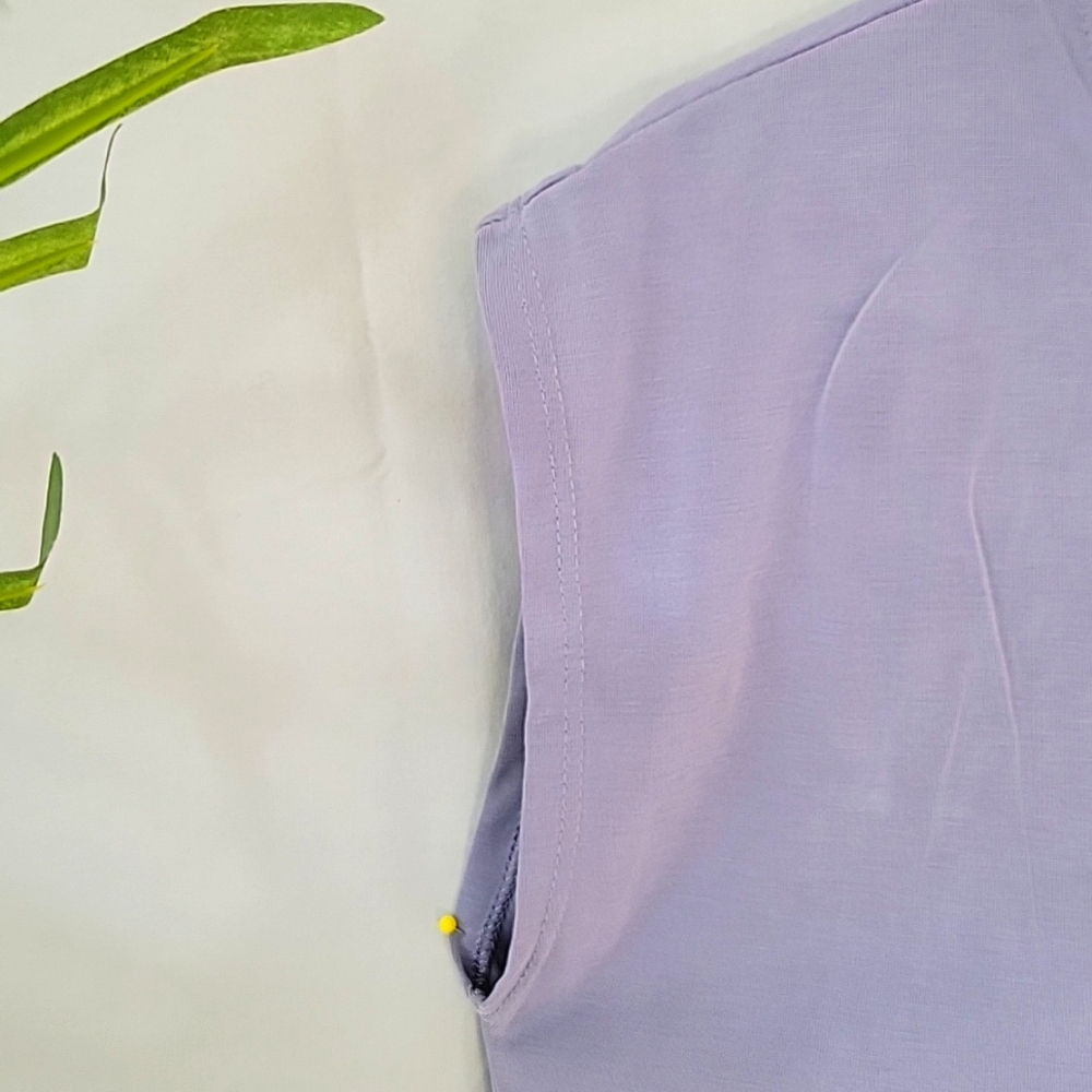 Lavender Zipper Front Top - Picture 5 of 8